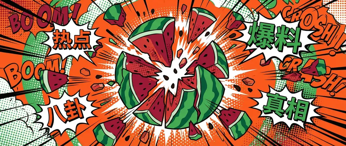 91红领巾红 今日头瓜爆炸漫画横幅